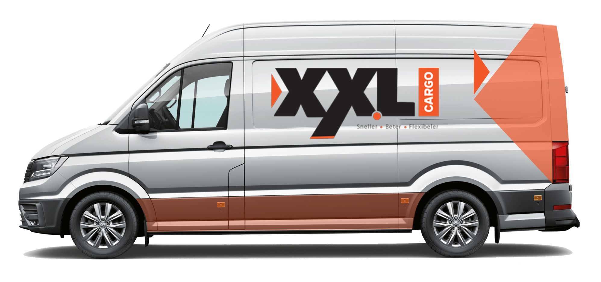 XXL CargoTransport bestelwagen zij-aanzicht – professionele bezorgdienst Breda